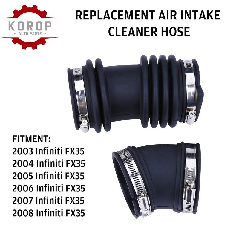 KOROP Air Intake Cleaner Hose Replaces# 16576-CG000 Fits for Infiniti FX35 2003 2004 2005 2006 2007 2008, Fresh Intake Boot Tube Duct 16576CG000 - Image 3